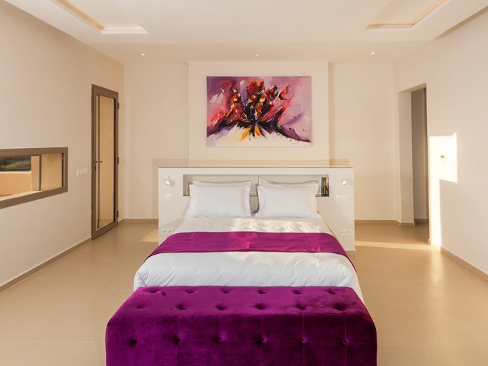 Photographie chambre villa de luxe à Marrakech
